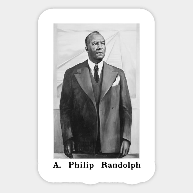 A. Philip Randolph Portrait Sticker by Soriagk